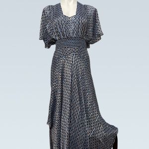 Blues and Orange Fancy Dress